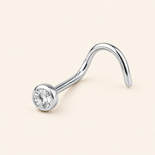 ALBA - Piercing de nez en titane ASTM F136