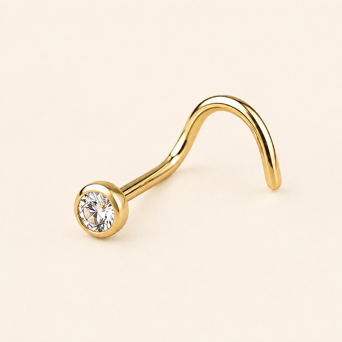ALBA - Piercing de nez en titane ASTM F136