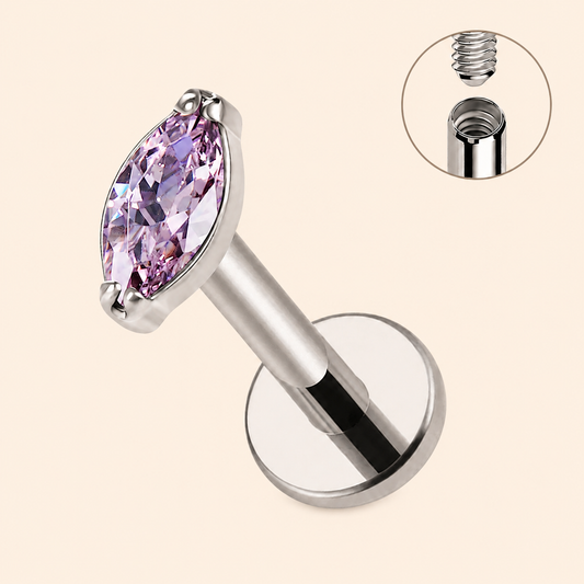 NOA - Labret en titane ASTM F136