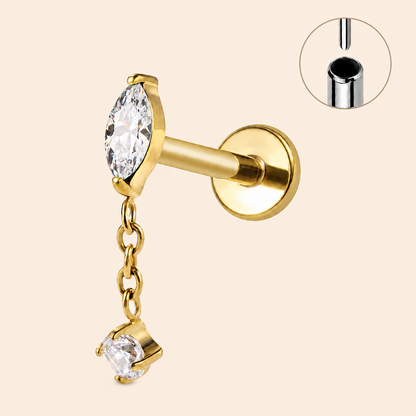 VAYA - Labret en titane ASTM F136